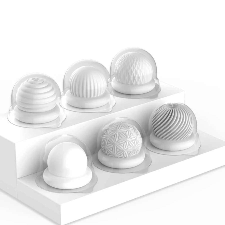 S-Hande Jelly Cup Double-Ended Egg-Shaped Set для мастурбатора, 6 предметів: ціни та характеристики