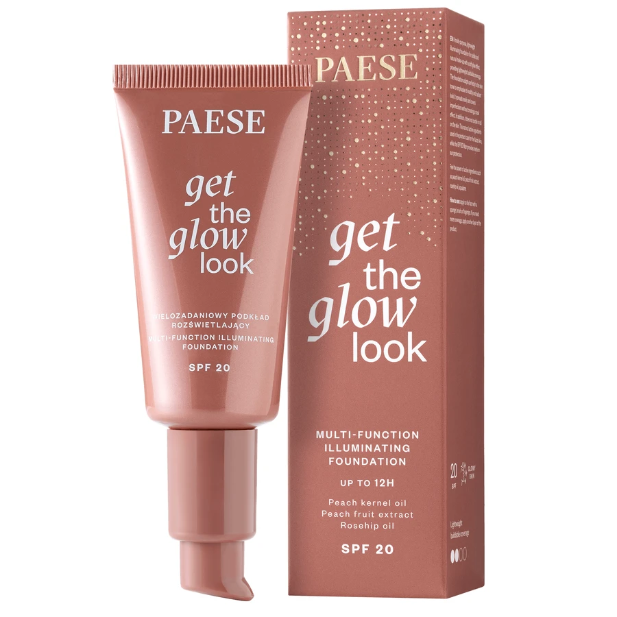 Paese Get The Glow Look, fond de ten illuminator multi-tasking, 3N bej cald, 30 мл: цены и характеристики