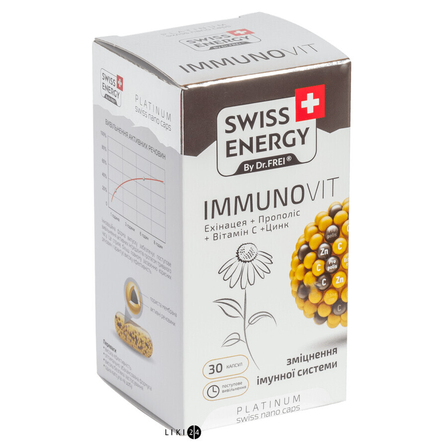 Вітаміни Swiss Energy ImmunoVit в капсулах №30: ціни та характеристики