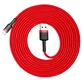 Кабель Baseus Cafule USB-A / Lightning 2A QC 3.0 3 м - червоний
