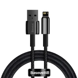 Baseus Tungsten USB - Lightning cablu 2.4 A 1 m negru (CALWJ-01)