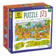 Розвиваючий пазл 123, 3 роки+, Динозаври, 25 деталей, Ludattica