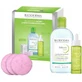 Bioderma Sebium Set Xmass 2024 H2O 500 мл + Сироватка 30 мл + Fluffy Glov Pads, багаторазові, 3 шт.