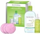 Набор Bioderma Sebium Set Xmass 2024 H2O 500 мл + сыворотка 30 мл + многоразовые ватные диски Fluffy Glov, 3 шт.