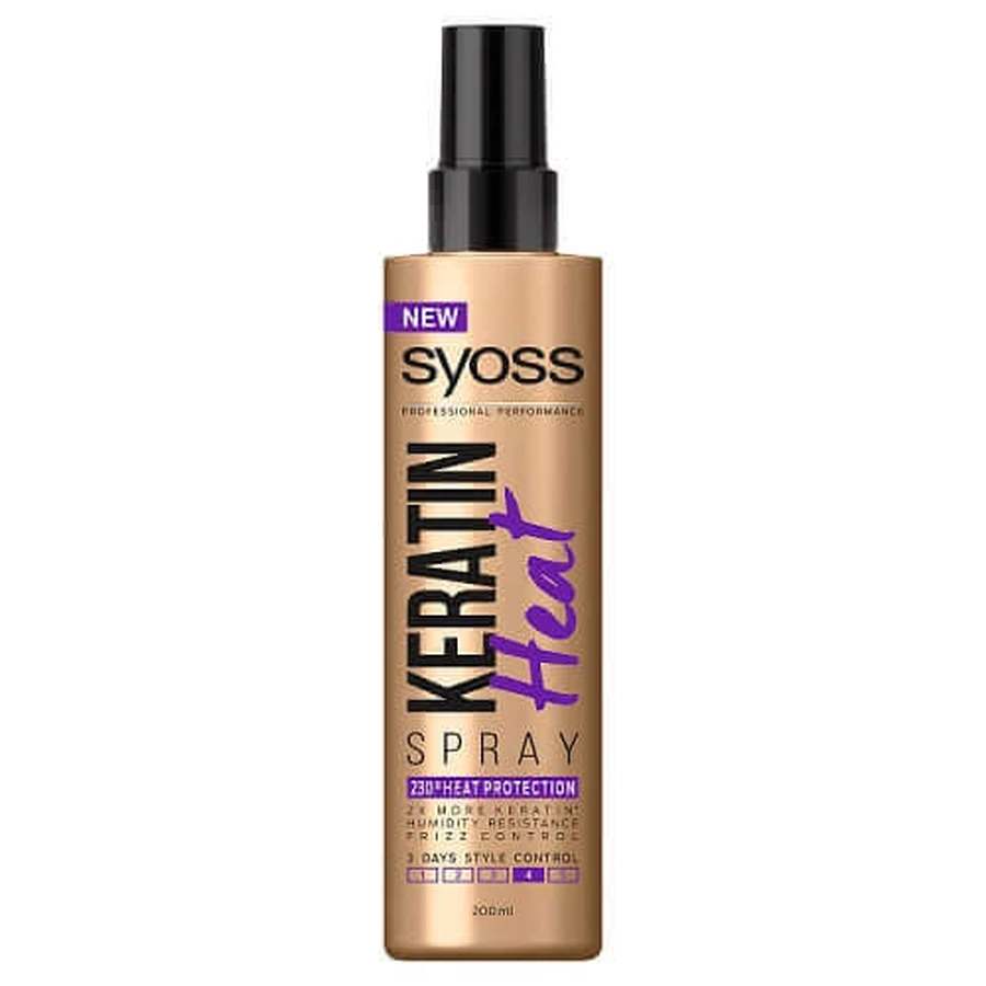 Термозахисний спрей для волосся Syoss Keratin Heat Spray, 200 мл: ціни та характеристики