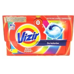 Капсулы для стирки цветного белья Vizir All in 1, 18 шт.