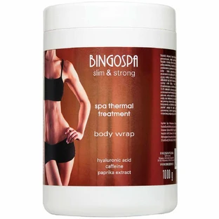 BingoSpa Thermal SPA процедура з гіалуроновою кислотою, кофеїном і ароматом паприки Slim & Strong, 1000 г