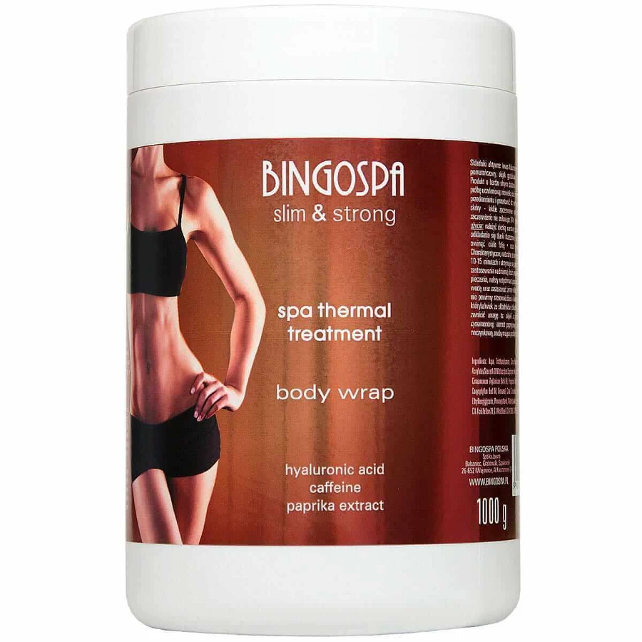 BingoSpa Thermal SPA процедура з гіалуроновою кислотою, кофеїном і ароматом паприки Slim & Strong, 1000 г: ціни та характеристики