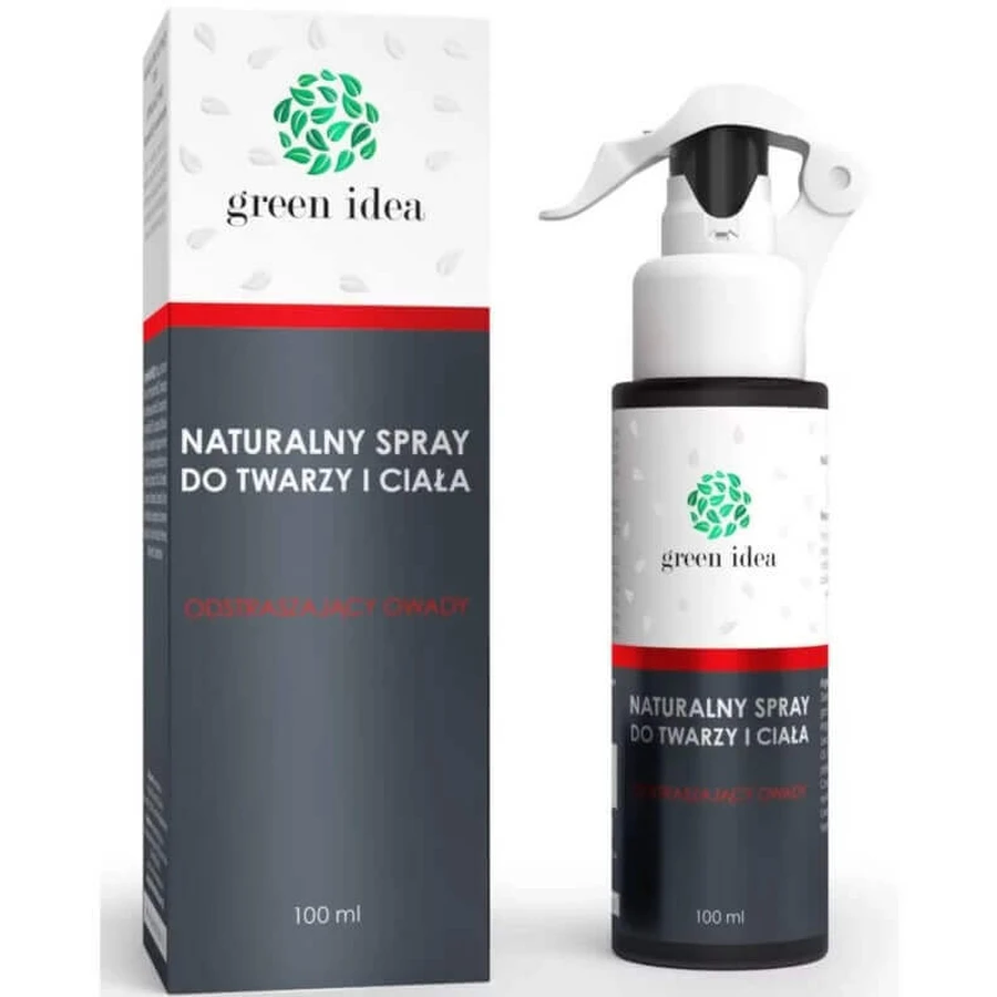 Натуральний спрей від комах Herbamedicus GreenIdea для тіла та обличчя, 100 мл: ціни та характеристики