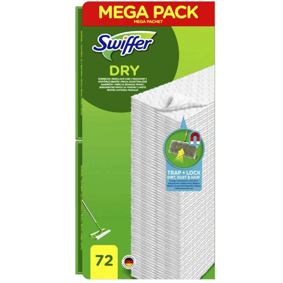 Swiffer Sweeper, салфетки для пола, 72 шт.: цены и характеристики