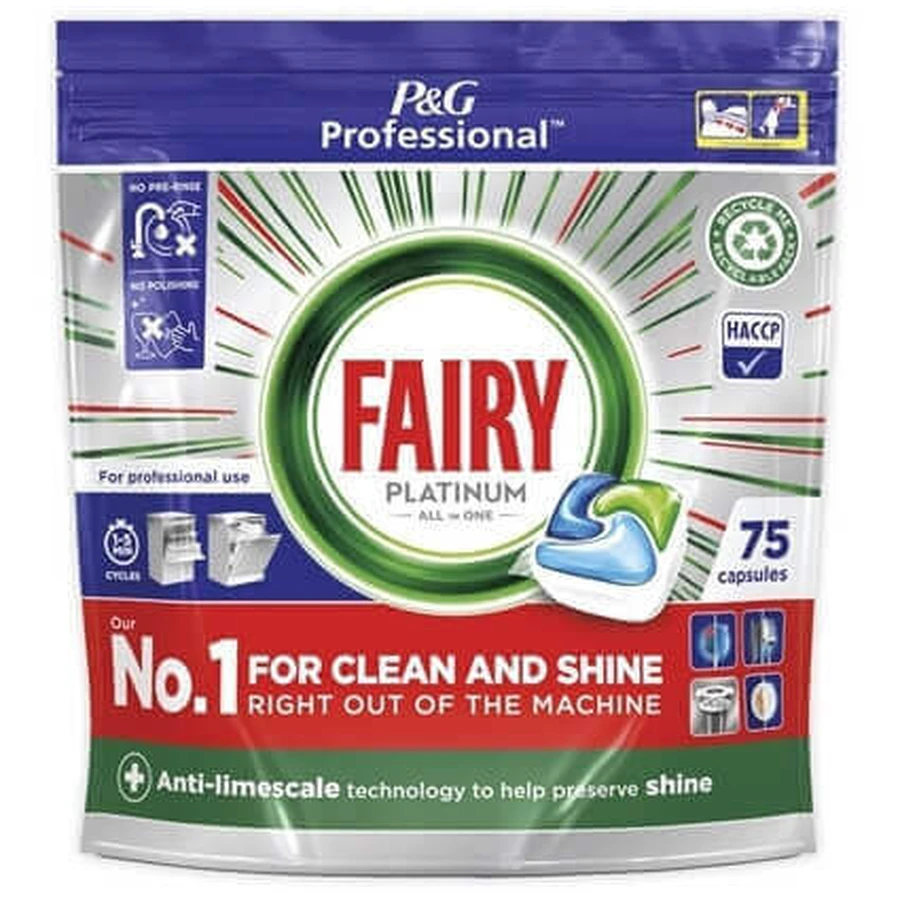 Капсулы для посудомоечной машины Fairy Platinum All in 1, 75 шт.: цены и характеристики