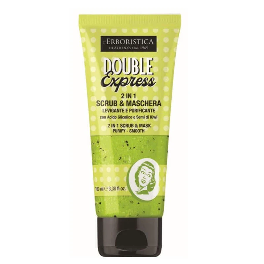 L Erboristica Double Express Peeling-очищающая и разглаживающая маска 2 в 1, 100 мл: цены и характеристики