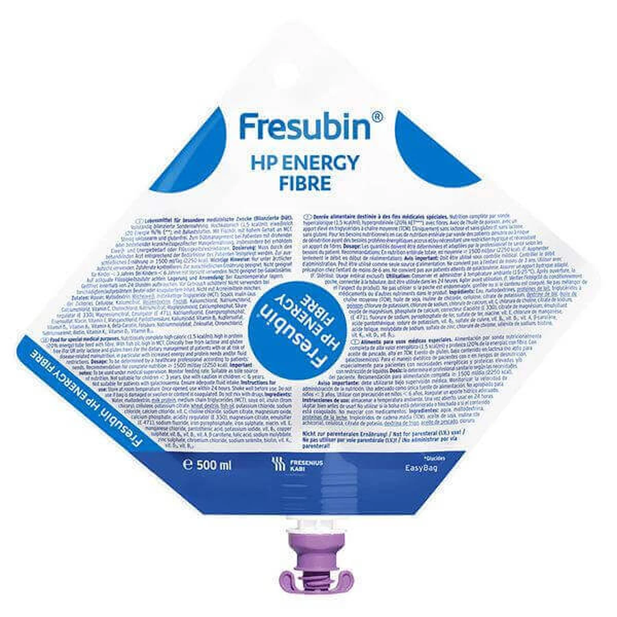 Fresubin Hp Energy Fibre, 500 мл, Fresenius Kabi Германия: цены и характеристики