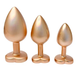 Dream Toys Gleaming Love Pearl Gold Plug Set Набір анальних пробок із 3 предметів