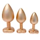 Dream Toys Gleaming Love Pearl Gold Plug Set Набір анальних пробок із 3 предметів
