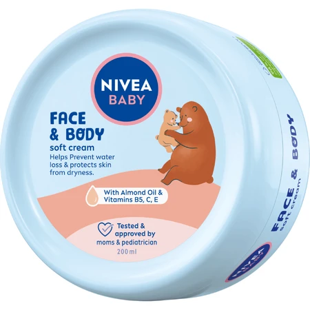 Крем Nivea Baby для обличчя та тіла, 200 мл: ціни та характеристики