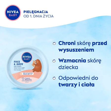 Крем Nivea Baby для обличчя та тіла, 200 мл: ціни та характеристики