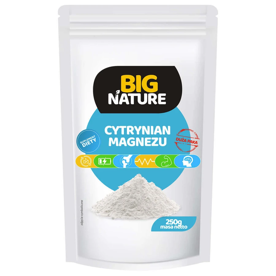 Цитрат магния Big Nature Magnesium Citrate, порошок, 250 г: цены и характеристики