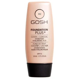 Gosh Foundation Plus+ Покриваюча та коригувальна основа для обличчя 002 Слонова кістка, 30 мл