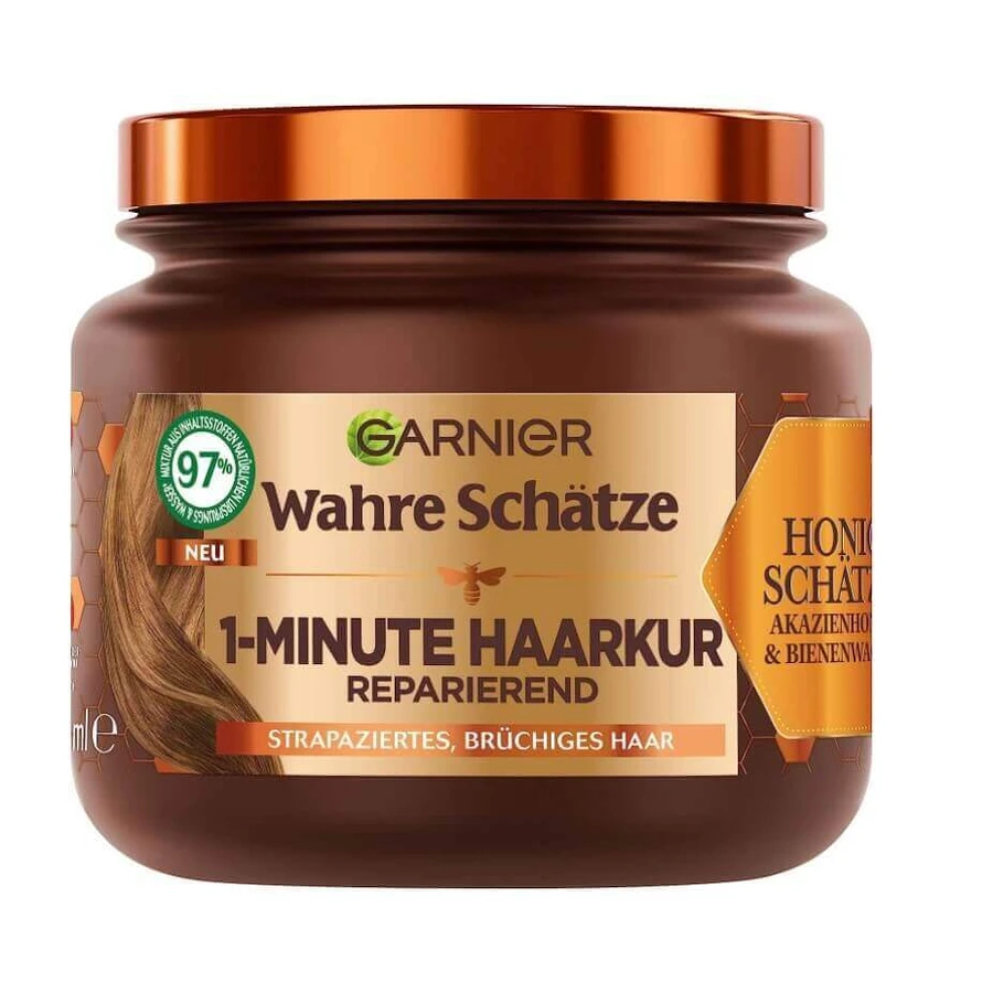 Garnier, True Treasures 1-хвилинна маска для волосся, 340 мл: ціни та характеристики