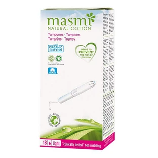 Тампони-аплікатори Masmi Light з органічної бавовни, 18 шт.