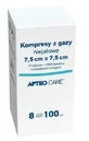 Apteo Care Компреси марлеві нестерильні 7,5х7,5см 100шт - Тривалий термін зберігання!