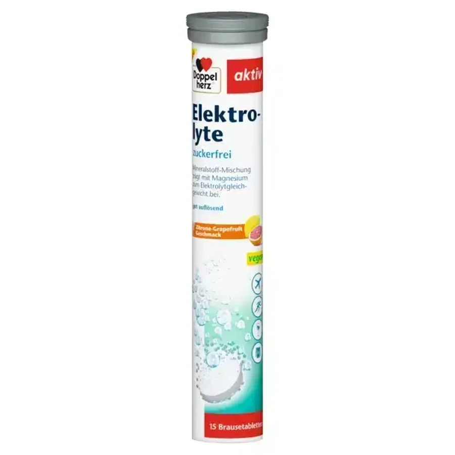 Электролиты Doppelherz aktiv Electrolyte без сахара, 15 шипучих таблеток: цены и характеристики