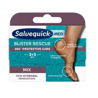 Пластирі від пухирів Salvequick Rescue для ніг, 6 шт