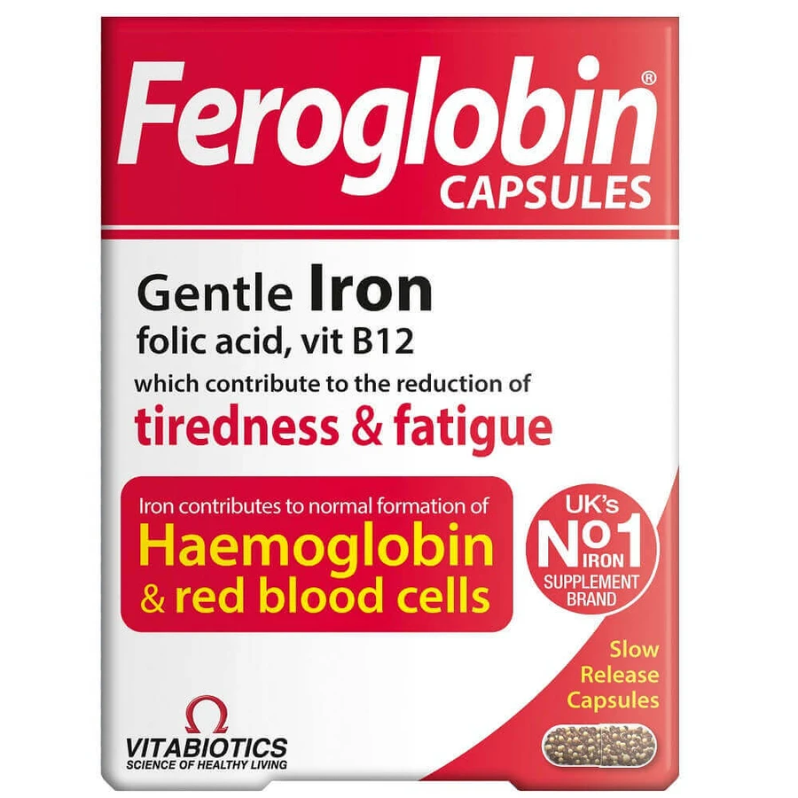 Vitabiotics Фероглобин капсулы, 30 капсул: цены и характеристики