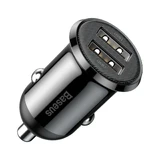 Автомобильное зарядное устройство Baseus Grain Pro 2x USB 4.8 A, черное (CCALLP-01)