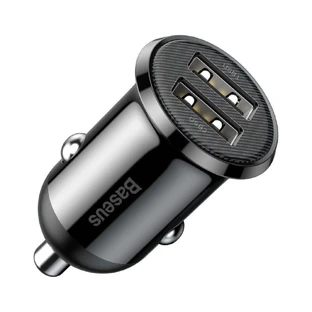Автомобільний зарядний пристрій Baseus Grain Pro 2x USB 4.8 A Black (CCALLP-01)