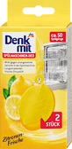 Дезодорант для посудомийної машини Denkmit Lemon Freshness Лимонна свіжість, 2 шт