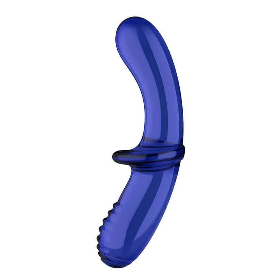 Фаллоимитатор Satisfyer Double Crystal Glass светло-голубой, 1 шт.: цены и характеристики