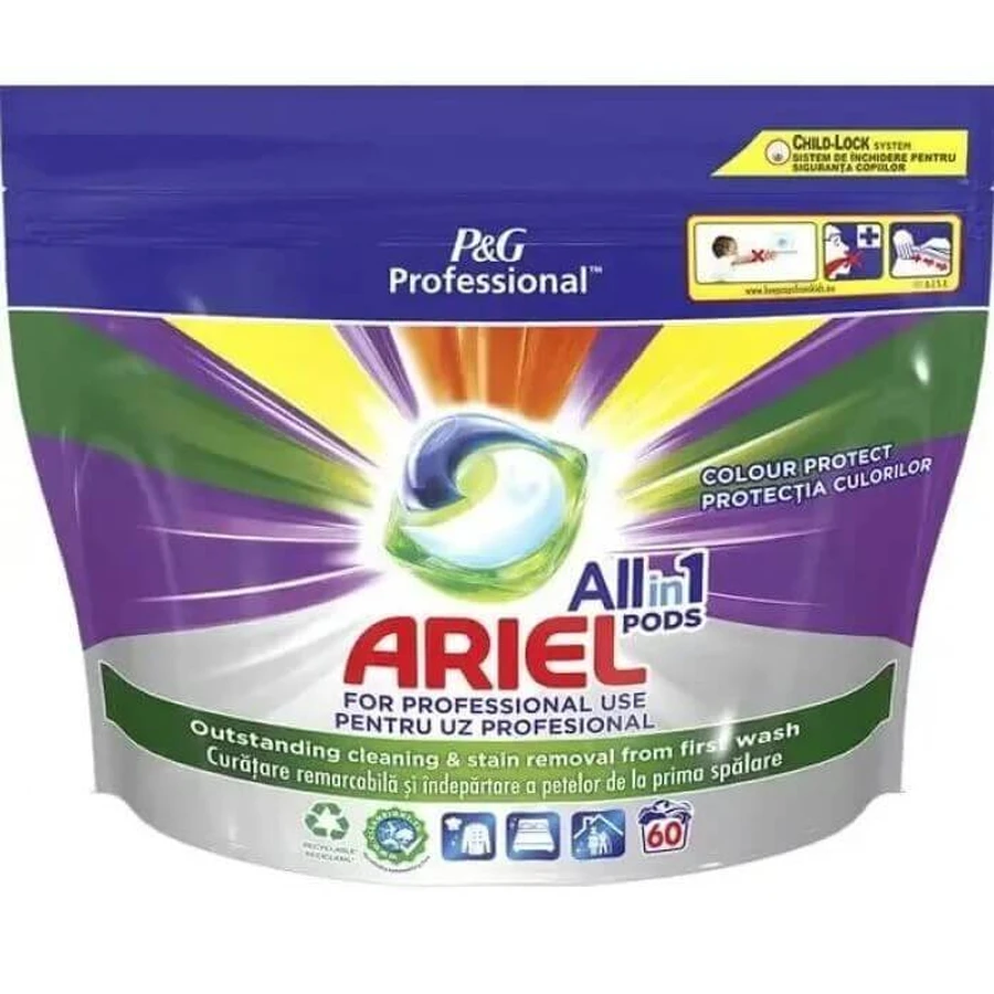 Капсулы для стирки цветного белья Ariel Professional All in 1, 60 шт.: цены и характеристики