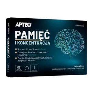 Apteo Память и Концентрация, 60 таблеток