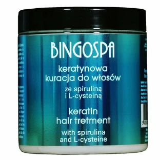 BingoSpa Keratin Hair Treatment зі спіруліною та L-цистеїном, 250 г