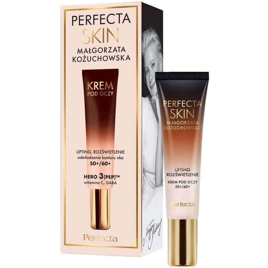 Perfecta Skin Małgorzata Kożuchowska Ліфтинг-освітлюючий крем для очей і повік 50+/60+, 15 мл: ціни та характеристики