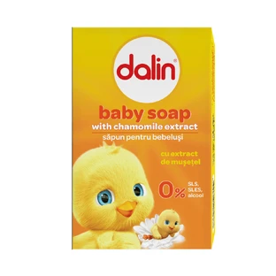 Твердое детское мыло с экстрактом ромашки, 100 г, Dalin
