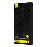 Закаленное стекло Baseus для iPhone 14 Plus / 13 Pro Max, полноэкранная защита с защитой динамика 0,4 мм + комплект для крепления