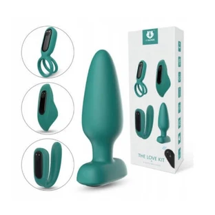Набір гаджетів S-Hande The Love Kit Intimate 1 двигун + 4 темно-зелені корпуси