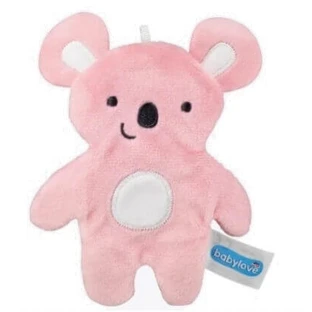 Babylove, Мягкая игрушка коала с потрескивающим эффектом, розовая, 1 шт.