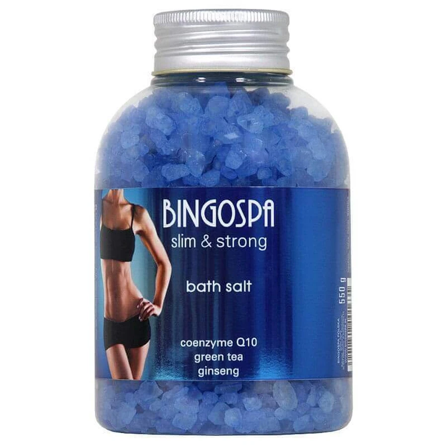 Сіль для ванн BingoSpa, коензим Q10, зелений чай і женьшень, 550 г: ціни та характеристики