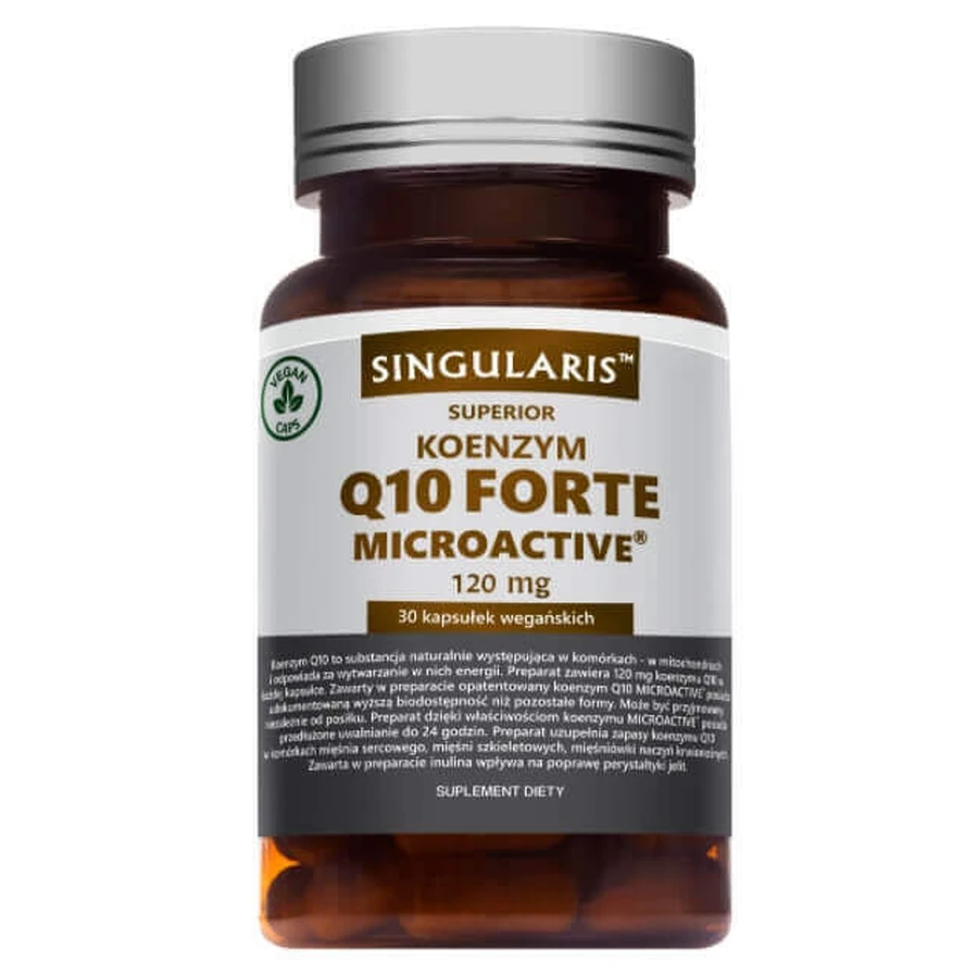 Singularis, Коензим Q10 Форте Мікроактив SR 120 мг, 30 капсул: ціни та характеристики
