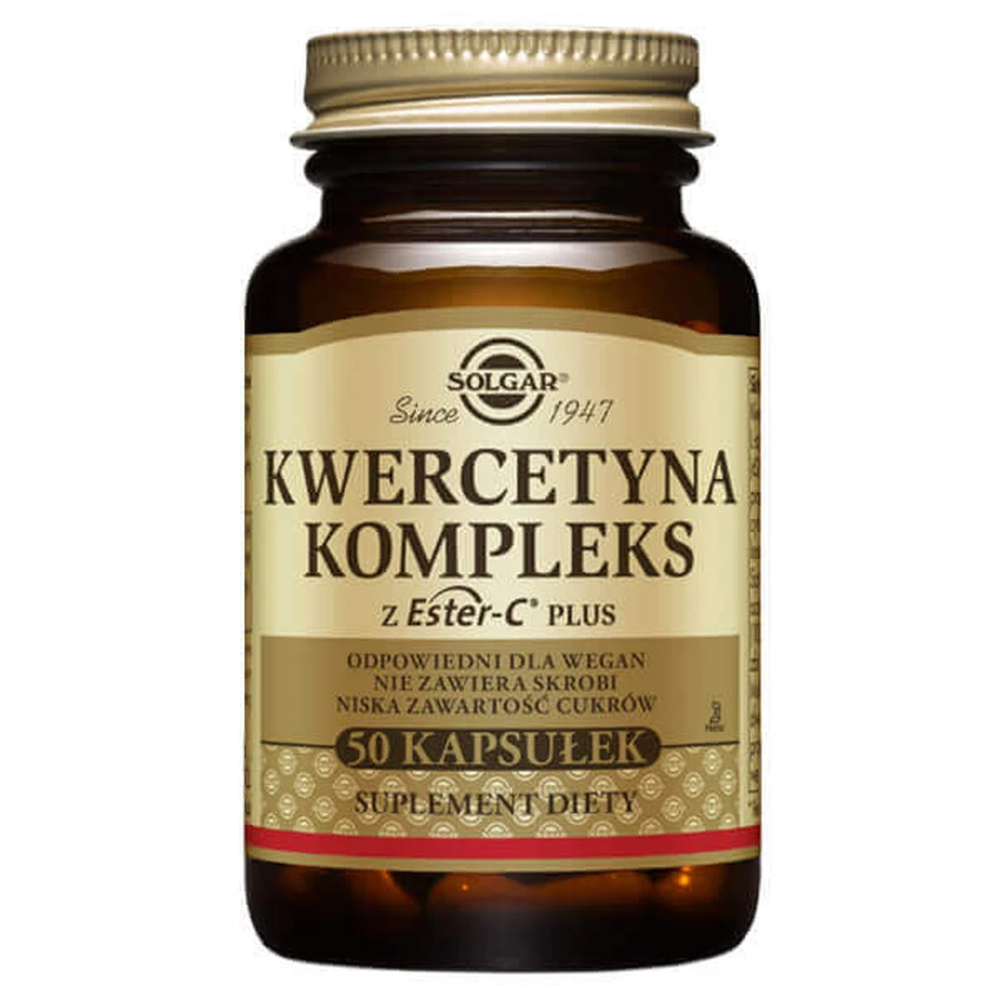 Solgar, Кверцетиновый комплекс с Ester-C Plus, 50 капсул: цены и характеристики