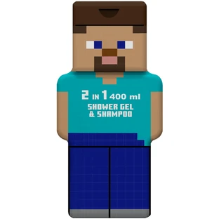 Гель для душу та шампунь 2 в 1, Minecraft Steve, 400 мл, Air Val
