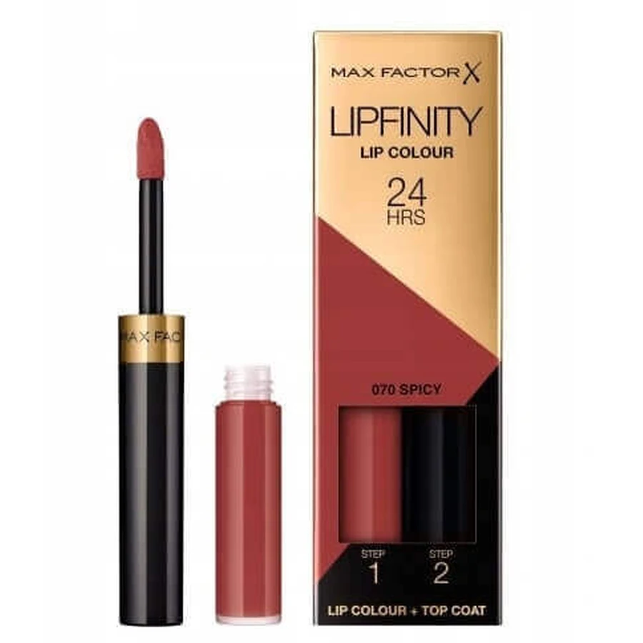 Двофазна рідка губна помада Max Factor Lipfinity Lip Color 070 Spicy: ціни та характеристики