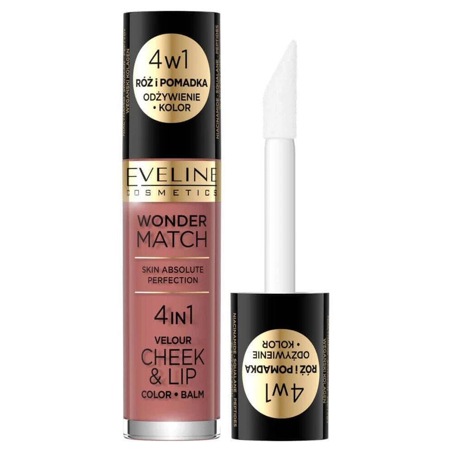 Eveline Cosmetics Wonder Match Velour Cheek & Lip Blush and Liquid Lipstick 05, 4,5 мл: ціни та характеристики