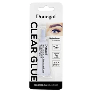 Водостійкий клей для вій Donegal Clear Glue Transparent, 7г