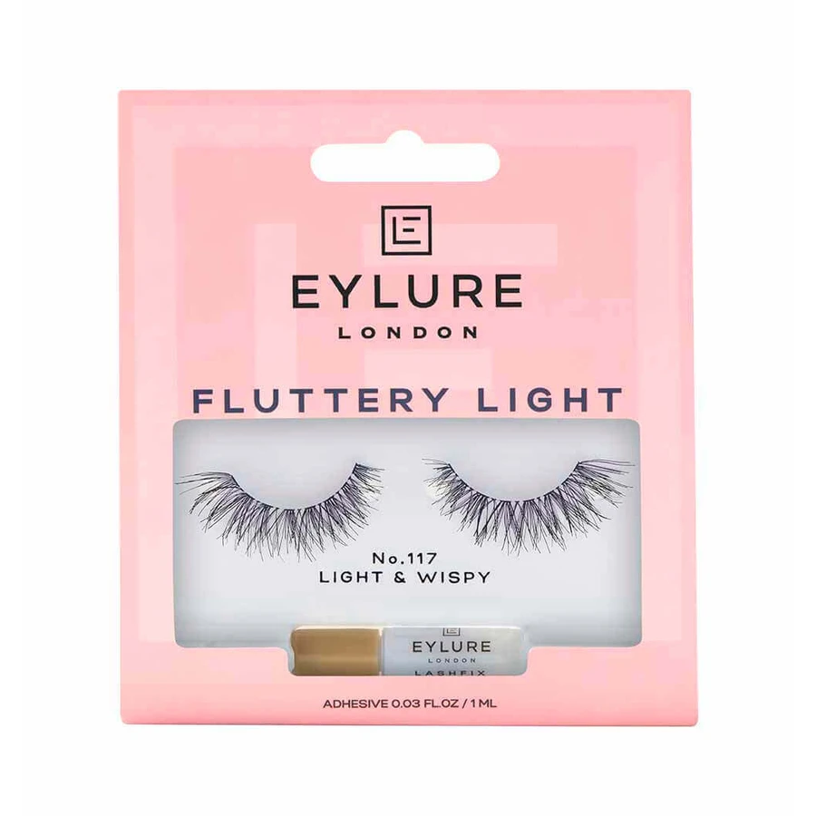 Eylure Fluttery Light Lashes Искусственные ресницы с эффектом клея № 117: цены и характеристики
