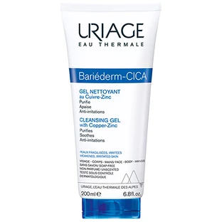 Очищувальний гель Uriage Bariederm-cica з міддю і цинком, 200 мл